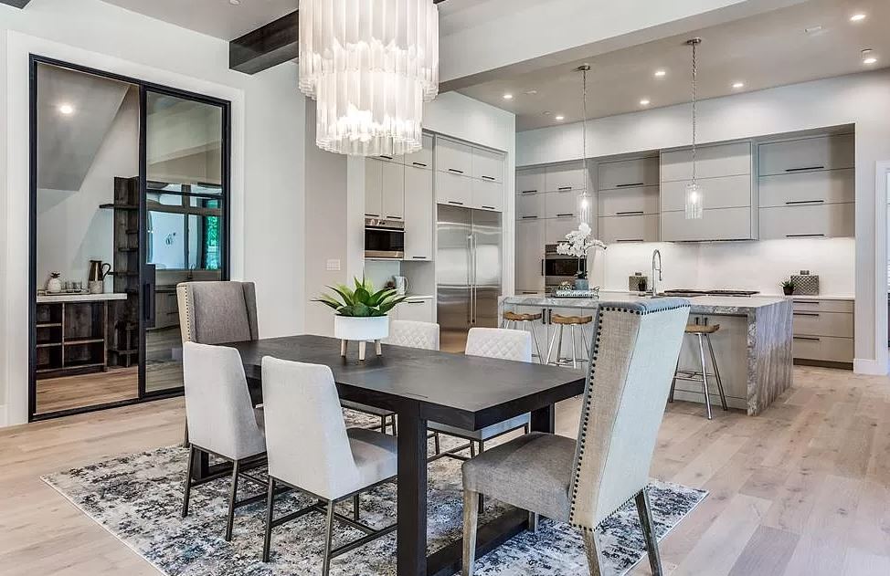 after picture of staged kitchen area