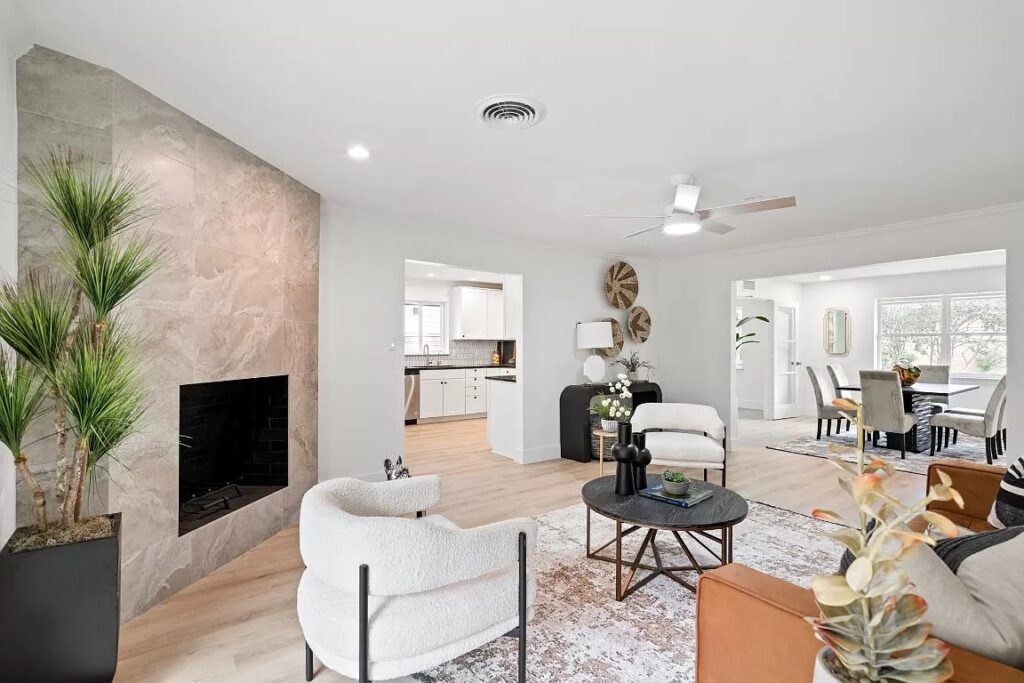 Home Staging in Dallas with modern luxury furnishings