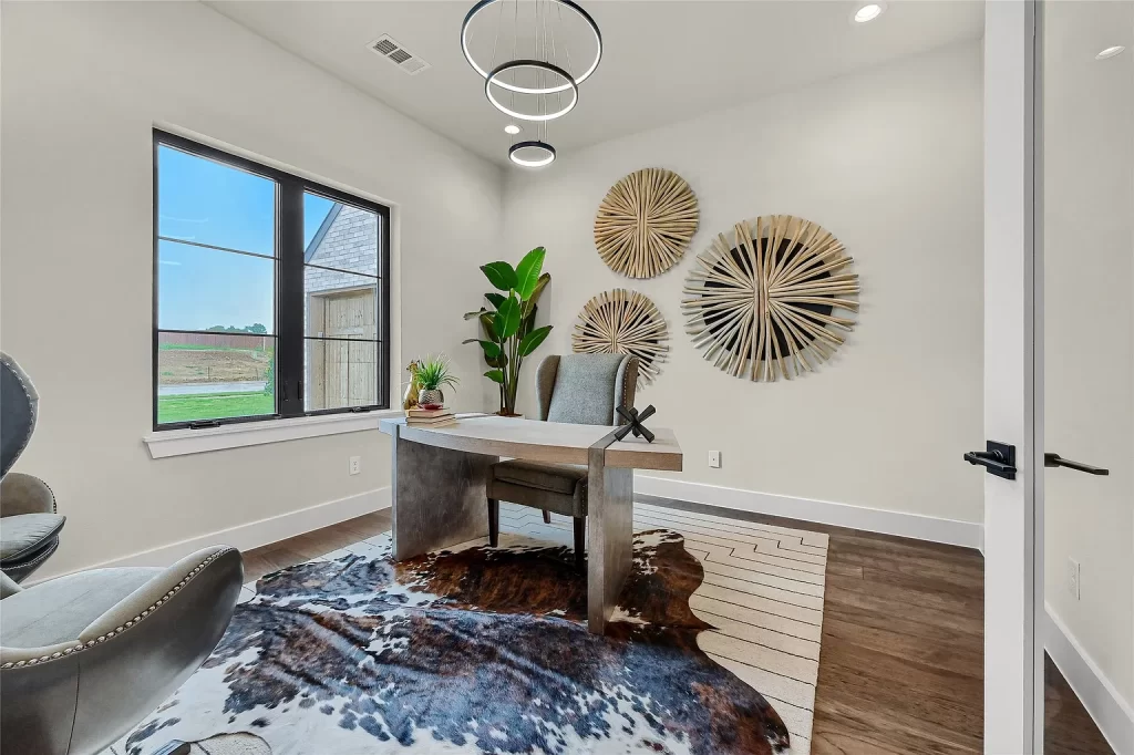 Study staged at a home in Dallas Fort Worth
